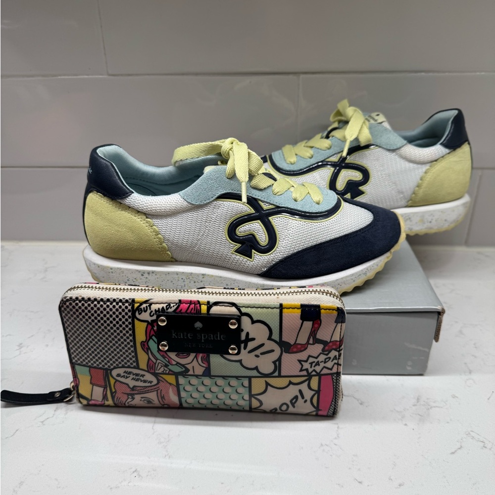 Kate Spade Brigitte Runner NEW YORK KG069 and a Wallet lot of 2